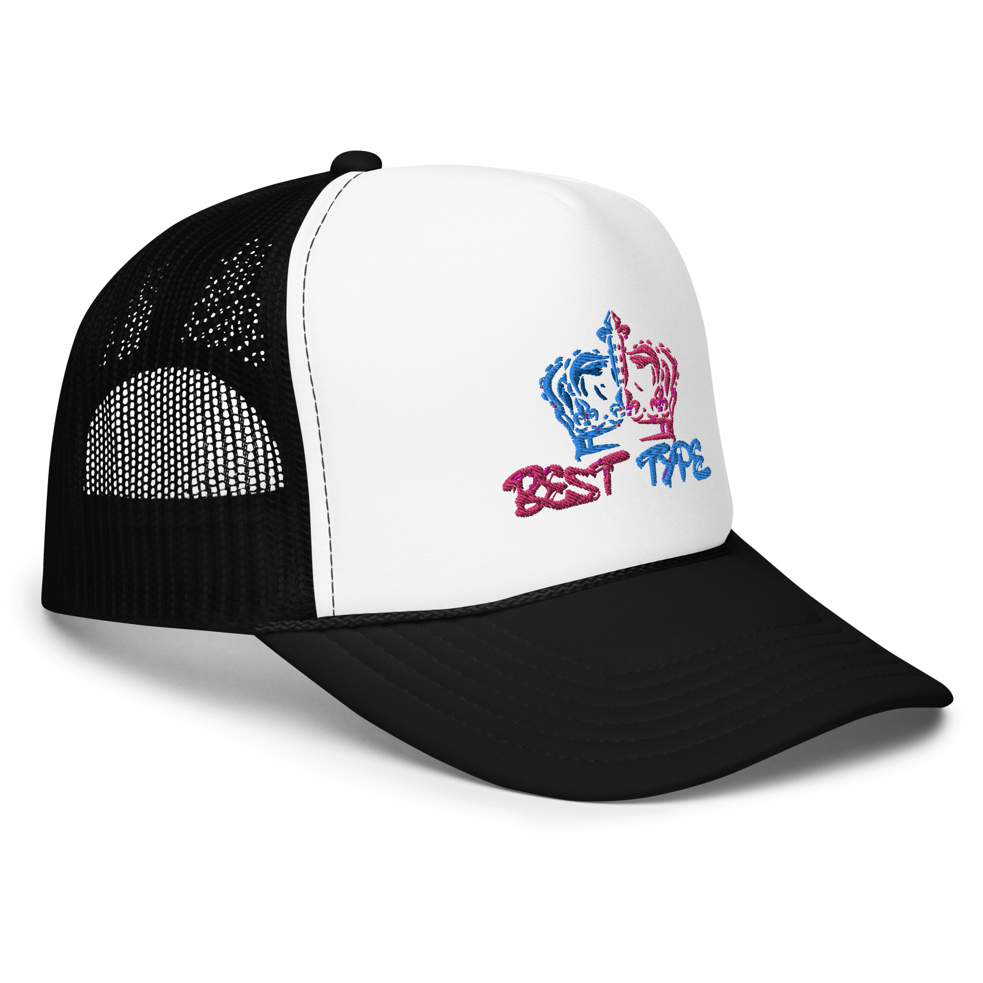 1OK Vision Foam Trucker Hat (Black/Flamingo/White) – One Of A Kind Minds