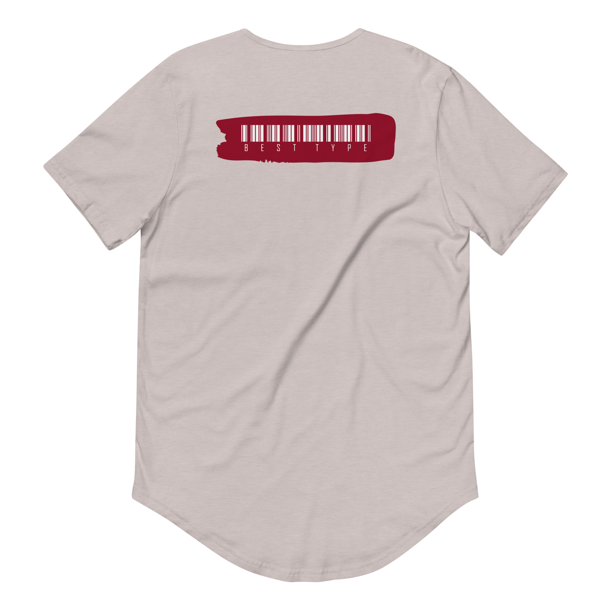 'Label' Men's Curved Hem T-Shirt